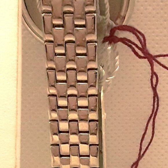 New silver tone watch with crystals - Picture 10 of 12